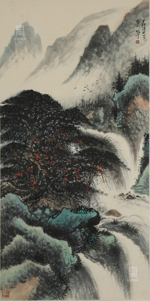 58 黎雄才-九寨山水