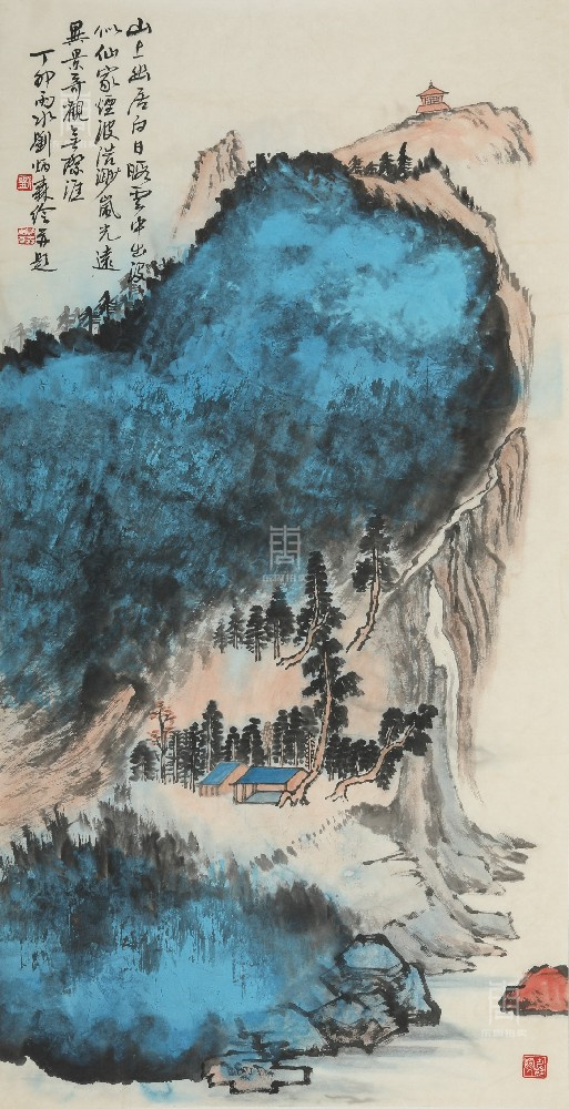 147 刘炳森-泼彩山水