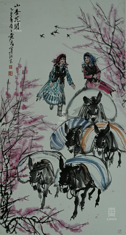 188 黄胄-山杏花开
