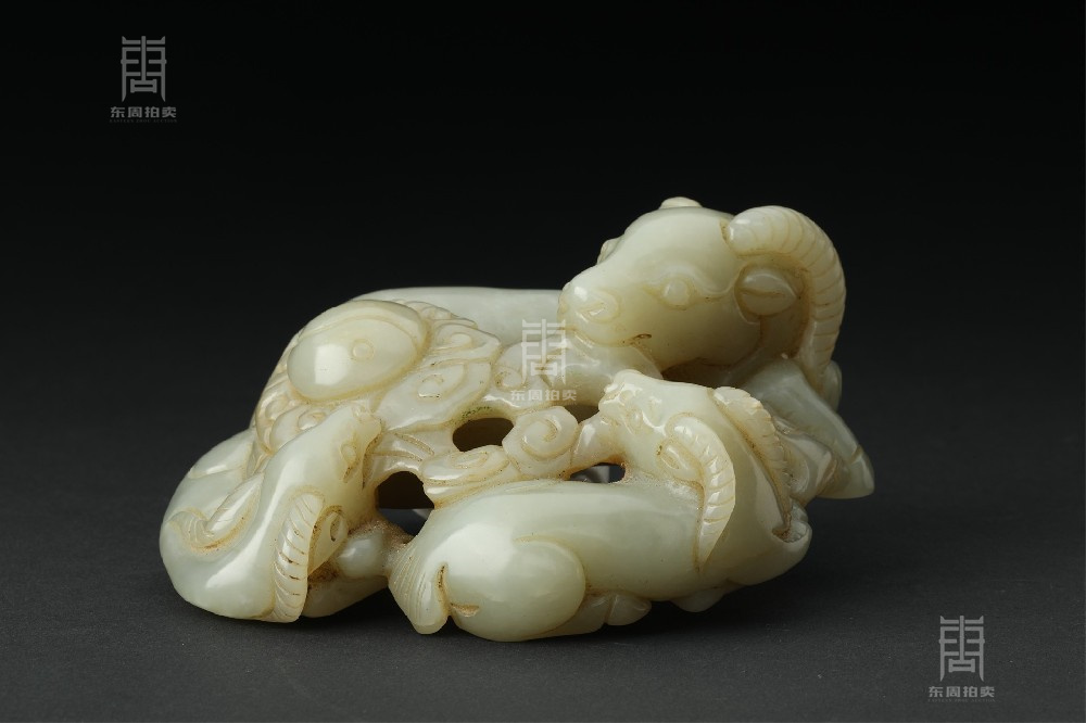 212 当代 三羊开泰玉摆件