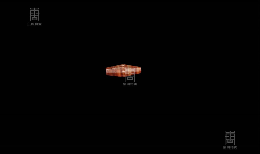 351 明 西亚枣核形缠丝玛瑙珠