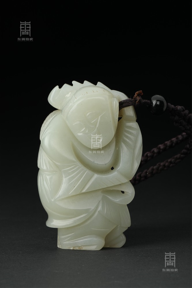 208 清 童子持莲