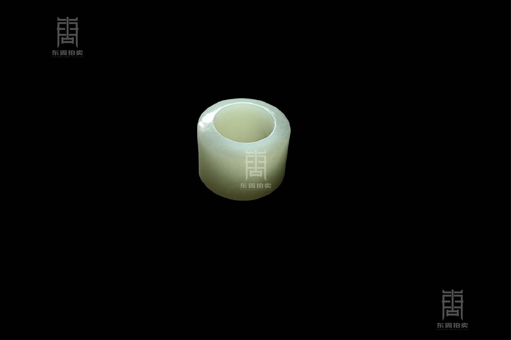 349 清 白玉扳指